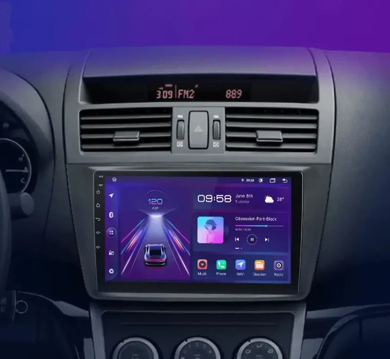 Radio Android do Mazda 6 GH (2007-2012) CarPlay Android Auto 4G WiFi GPS DSP