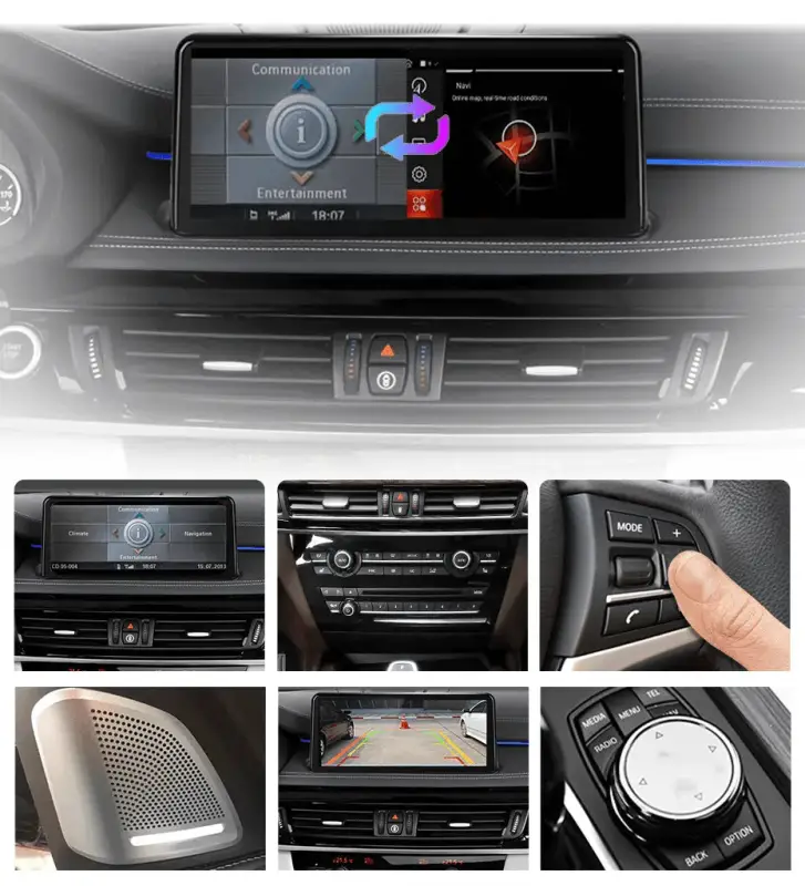 Radio Android do BMW X5 F15 X6 F16 Dedykowany (2014-2017) CarPlay Android Auto 4G WiFi GPS DSP Ekran
