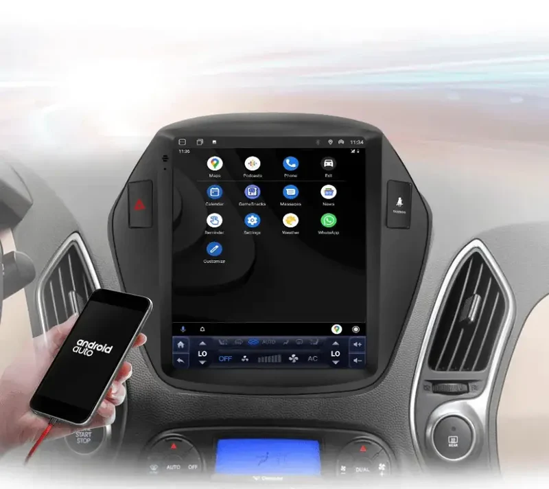 Radio Android do Hyundai Tucson II ix35 Multimedialne (2010-2015) CarPlay Android Auto 4G WiFi GPS DSP