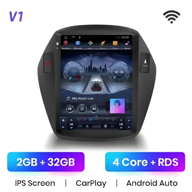 Radio Android do Hyundai Tucson II ix35 Multimedialne (2010-2015) CarPlay Android Auto 4G WiFi GPS DSP