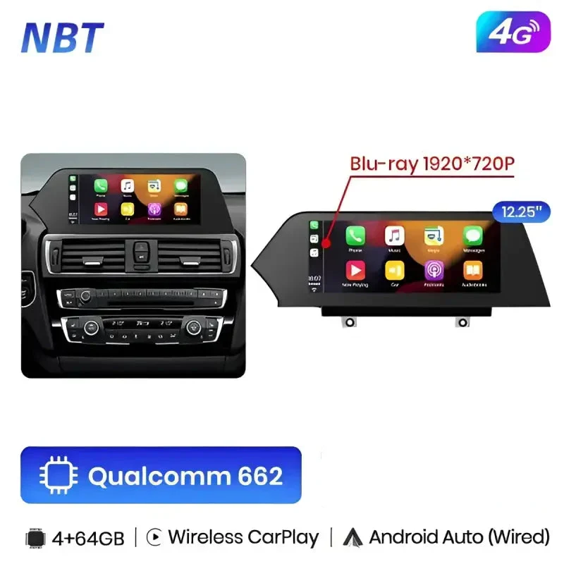 Radio Android do BMW Serii 3 4 F30 F31 F32 F33 F34 F36 Dedykowany CarPlay Android Auto 4G WiFi GPS DSP Ekran