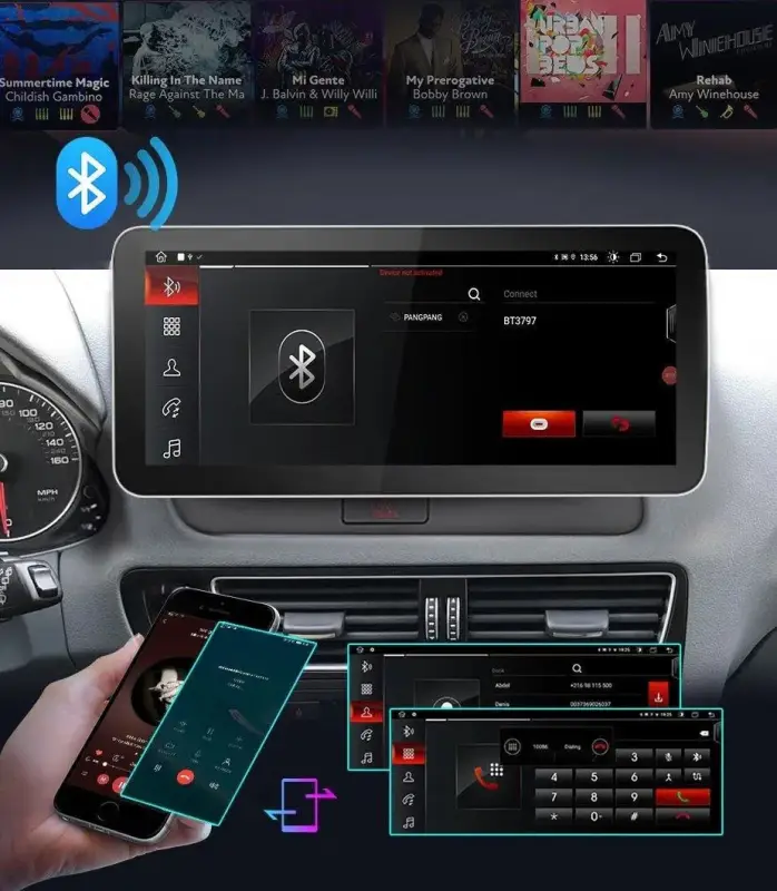 Radio Android do Audi Q5 Dedykowany Multimedialny (2009-2016) CarPlay Android Auto 4G WiFi GPS DSP Ekran