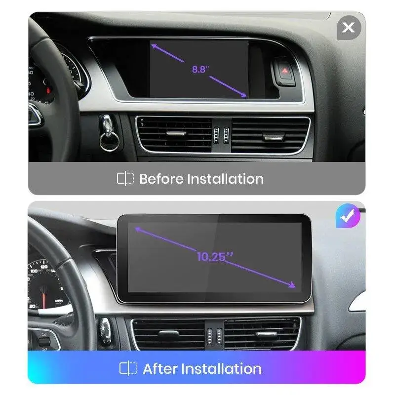 Radio Android do Audi A4 B8 A5 Dedykowany Multimedialny (2009-2017) CarPlay Android Auto 4G WiFi GPS DSP Ekran