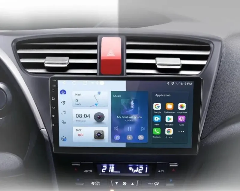 Radio Android do Honda Civic IX (2012-2017) CarPlay Android Auto 4G WiFi GPS DSP