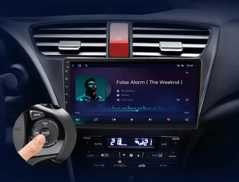 Radio Android do Honda Civic IX (2012-2017) CarPlay Android Auto 4G WiFi GPS DSP