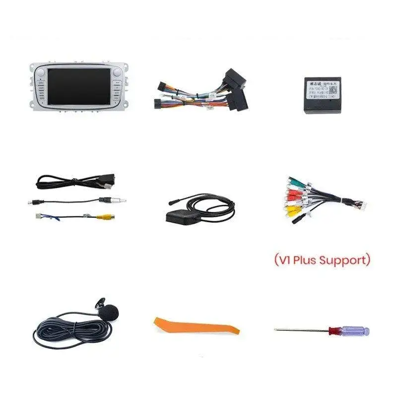 Radio Android do Ford Focus S-Max Mondeo Galaxy C-Max Kuga Multimedialne CarPlay Android Auto 4G WiFi GPS DSP