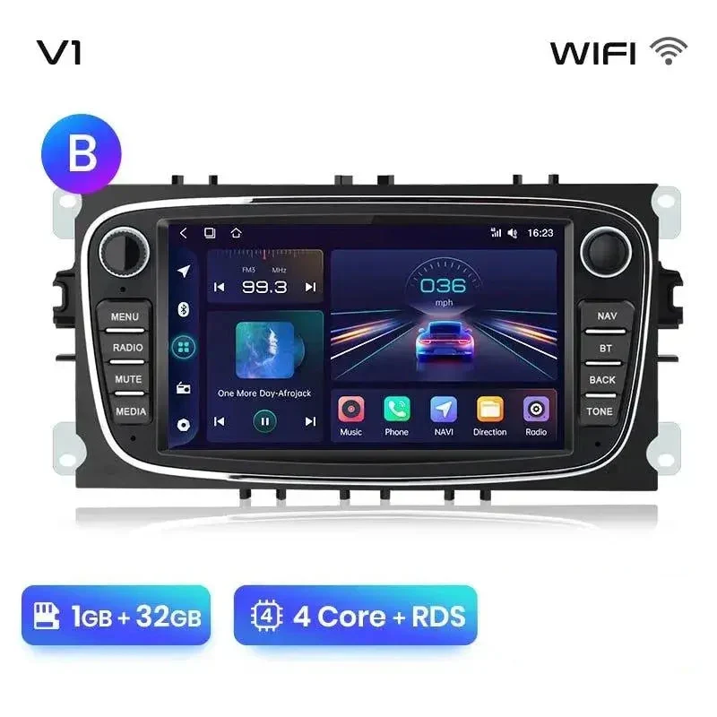 Radio Android do Ford Focus S-Max Mondeo Galaxy C-Max Kuga Multimedialne CarPlay Android Auto 4G WiFi GPS DSP
