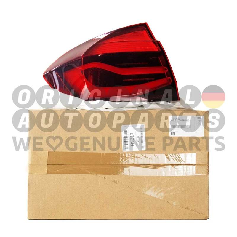 Genuine BMW LED Shadow Line LCI Blackline Rear Tail Light outer left 3' F30 63217456519
